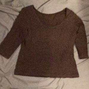 Brown long sleeve shirt
